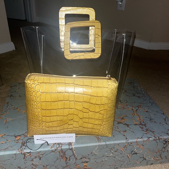 Embossed Leather Trimmed Staud Handbag - Picture 2 of 11